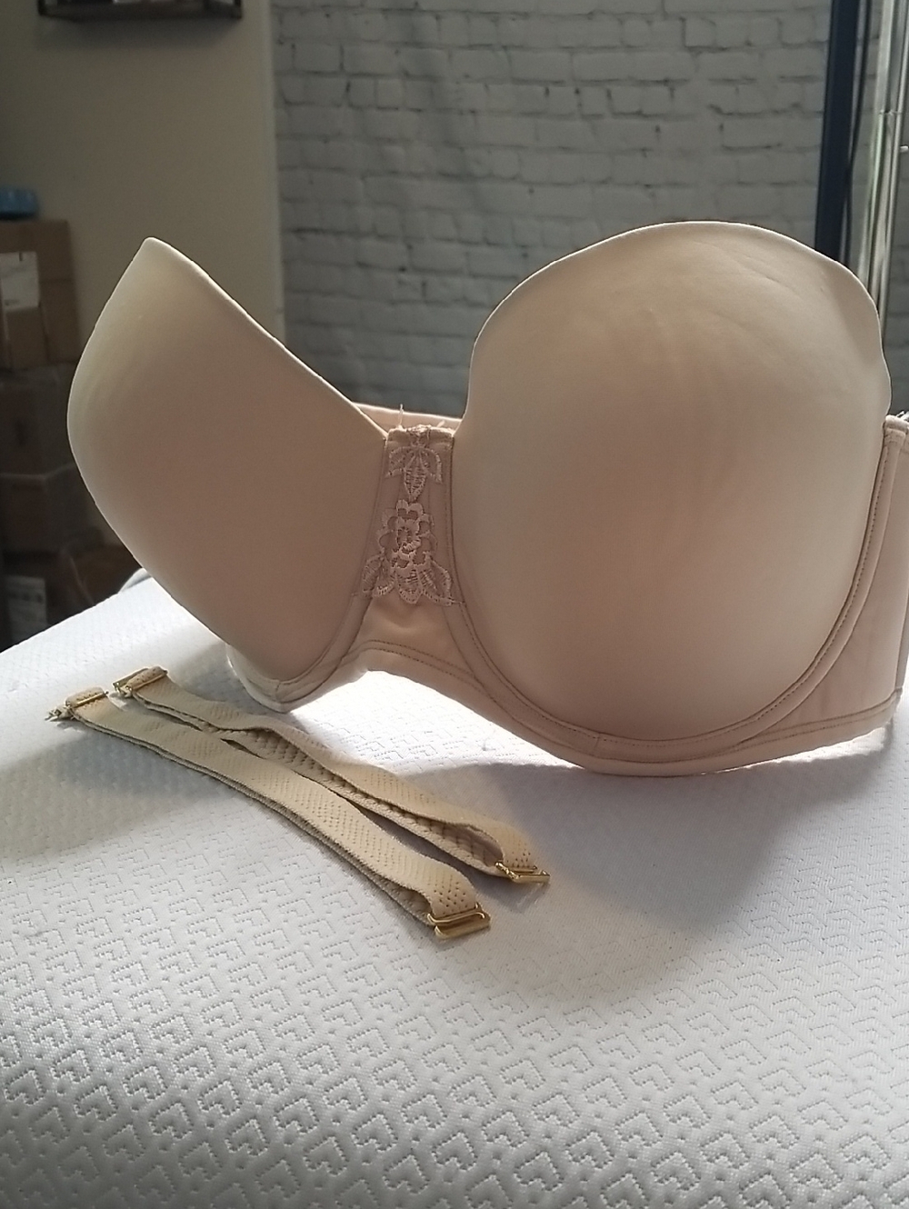 Vanity Fair Strapless Bra Nude Beige 42C